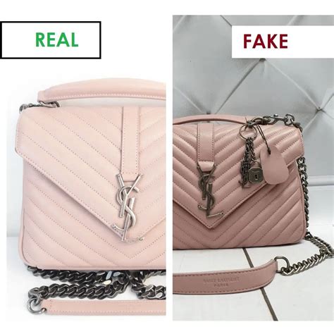 how to spot fake ysl college bag